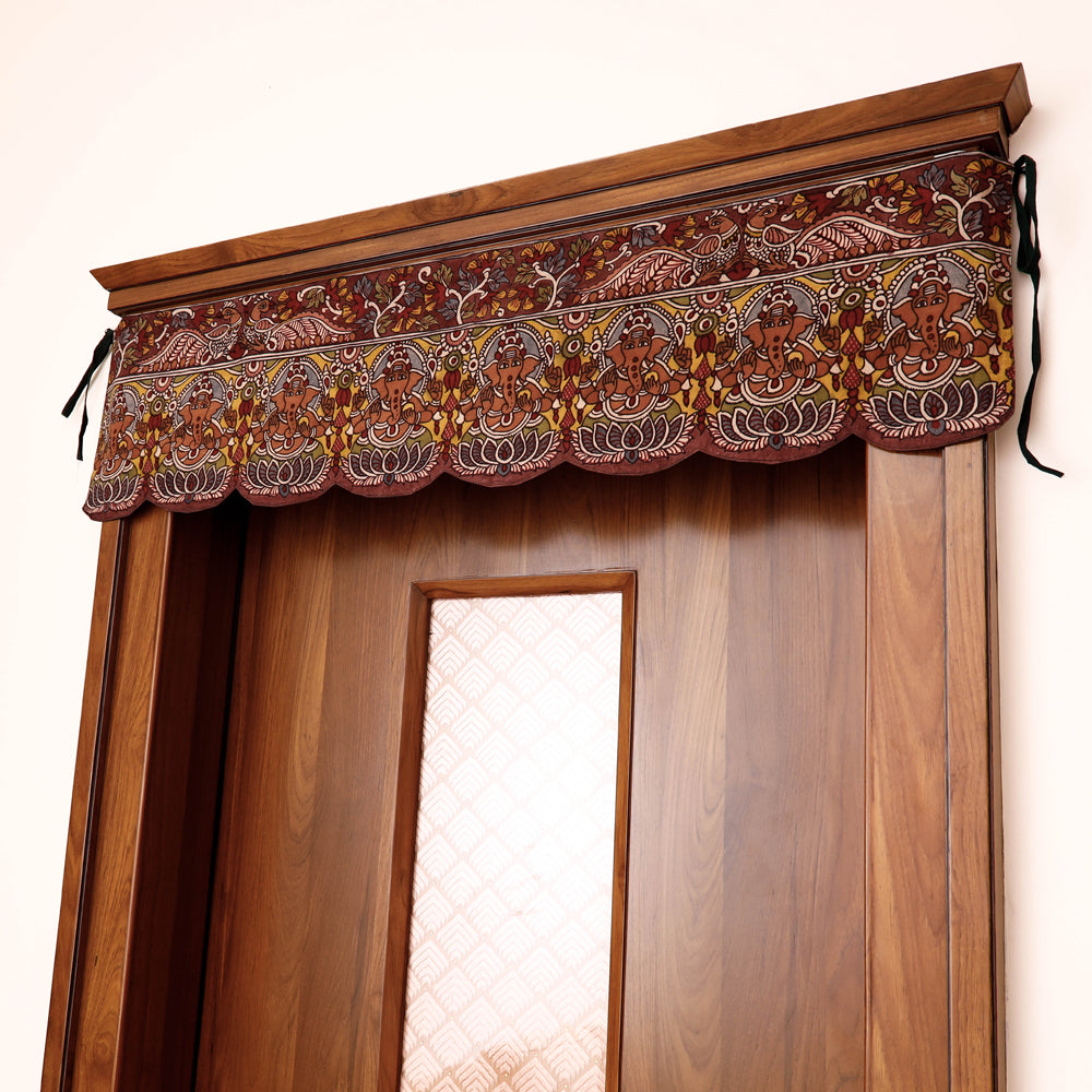 Handpainted Kalamkari Ashtalakshmi Toran (11 x 46 in)