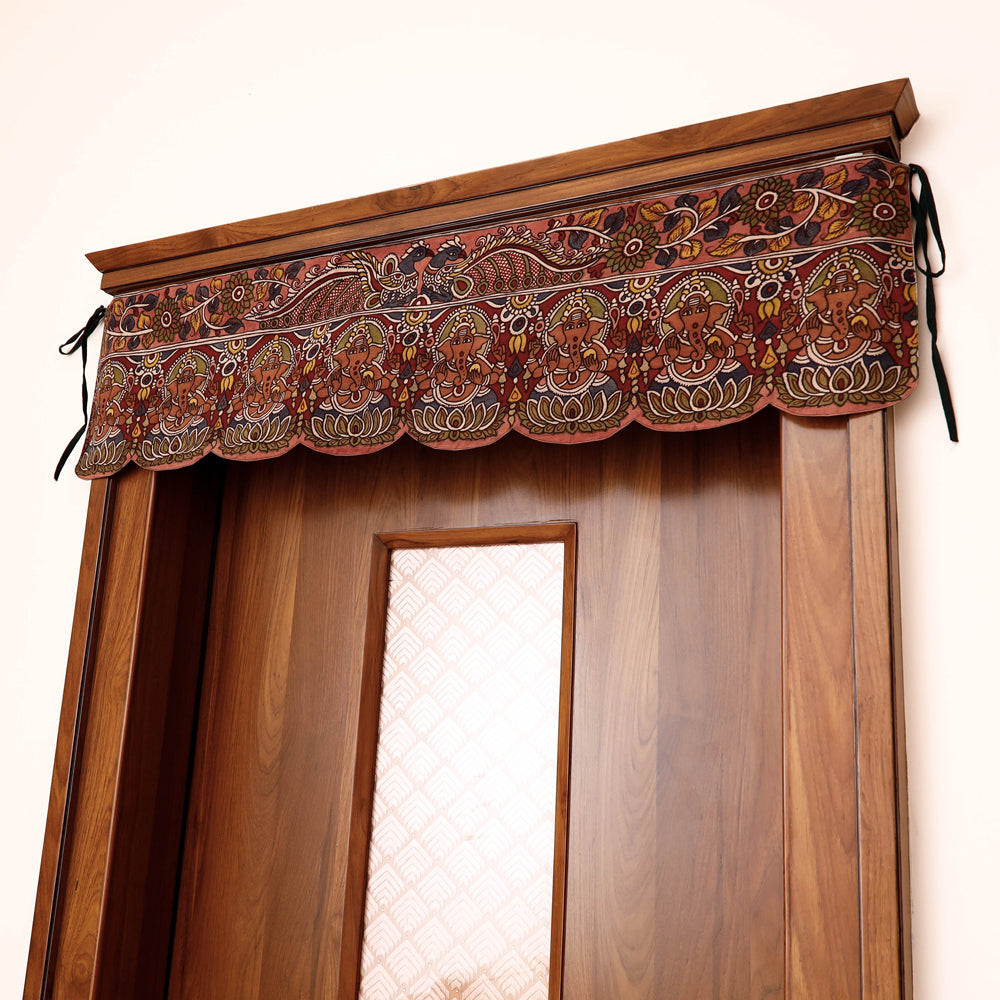 Handpainted Kalamkari Ashtalakshmi Toran (11 x 46 in)