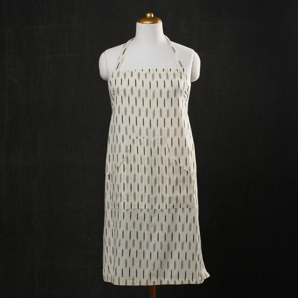 Pochampally Ikat Weave Cotton Apron with Pocket
