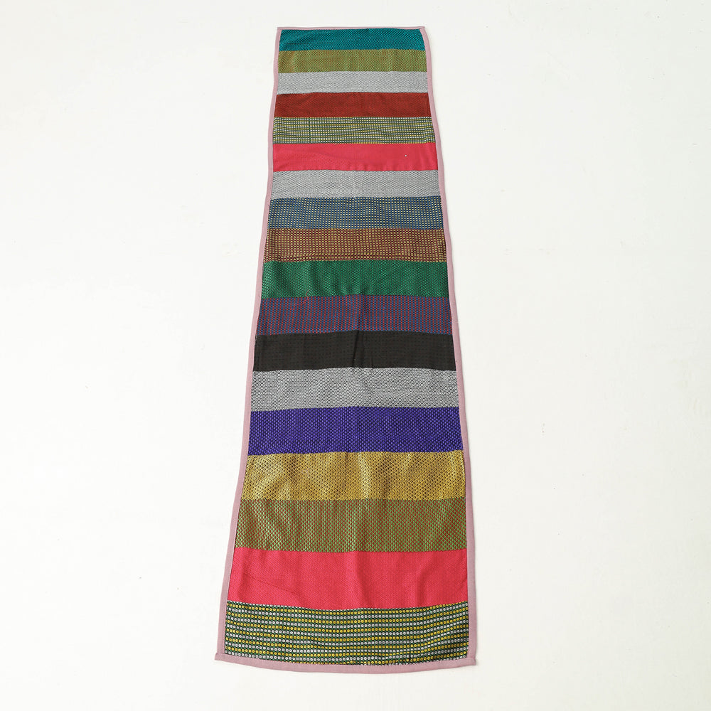 Pure Handloom Khun Patchwork Cotton Table Runner (72 x 14 in)