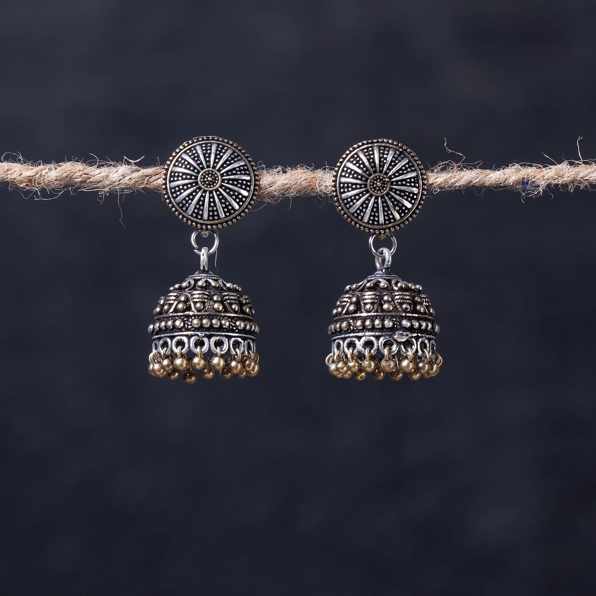 Manohari - Oxidised Jhumka | Gulaal Ethnic Indian Designer Jewels | Buy Earrings  Online | Pan India and Global Delivery – Gulaal Jewels