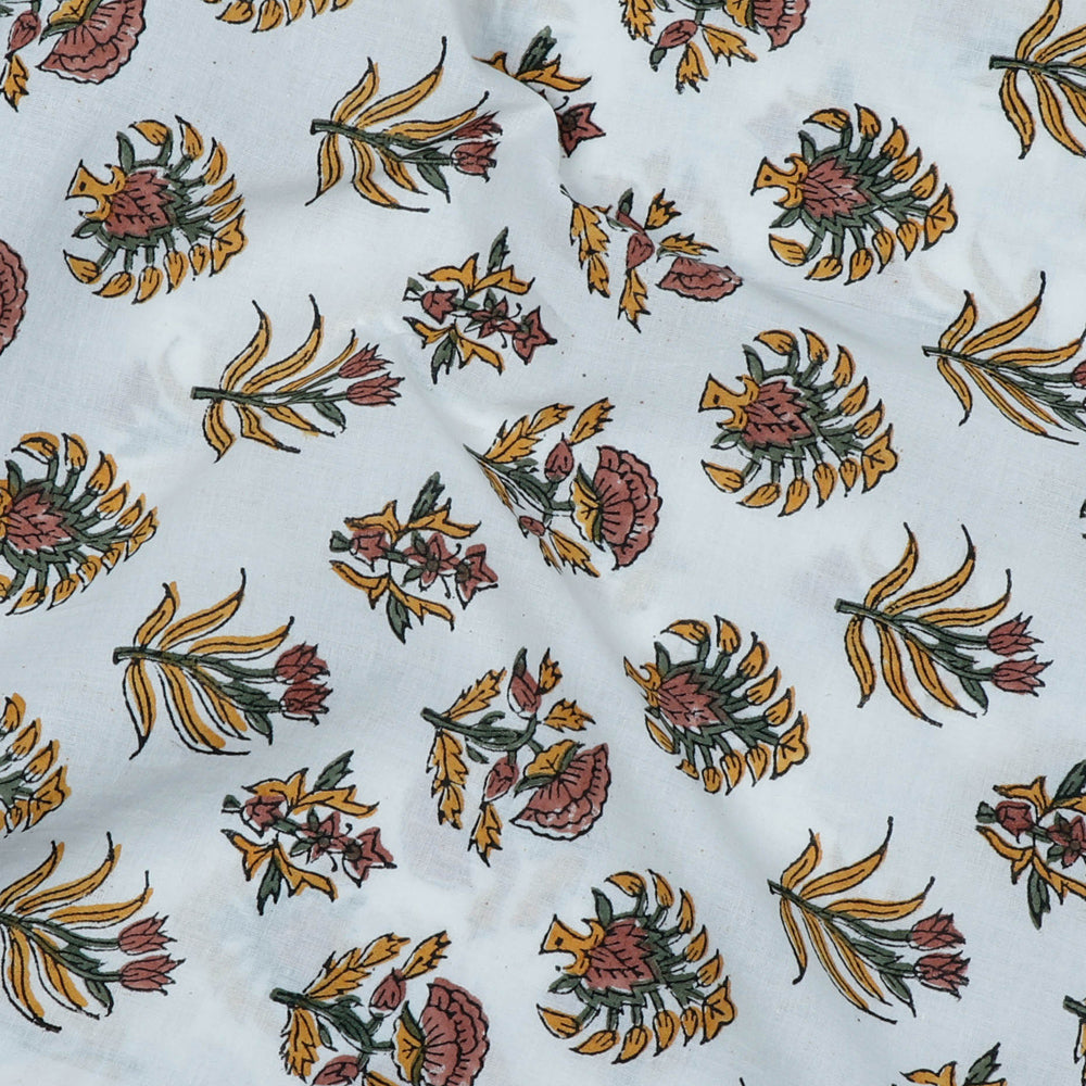 Special Sanganeri Hand Block Printed Cotton Fabric