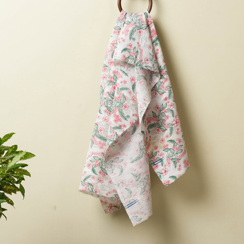 Calicut Kuriappilly Pure Handloom block printed cotton towel