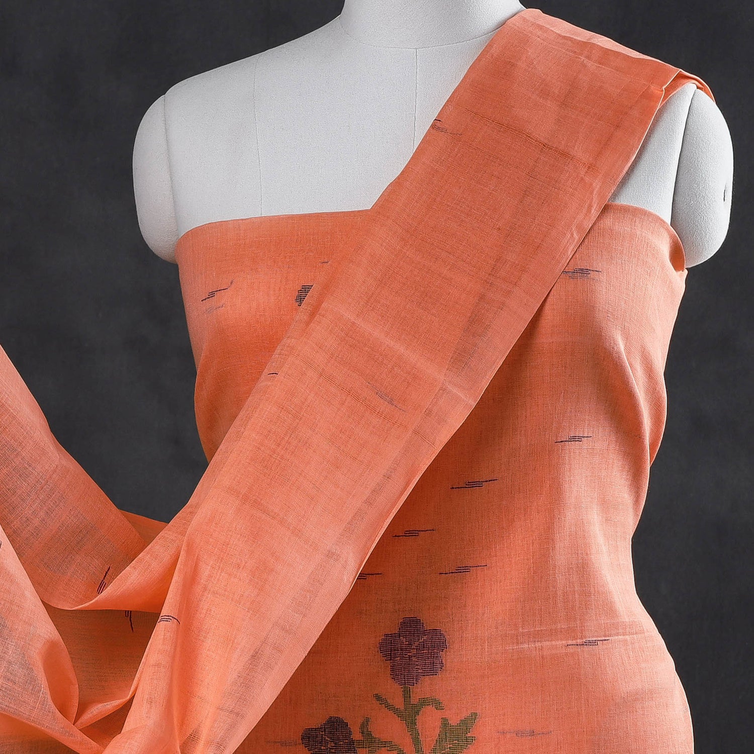 3pc Manipuri Weave Handloom Cotton Suit Material Set