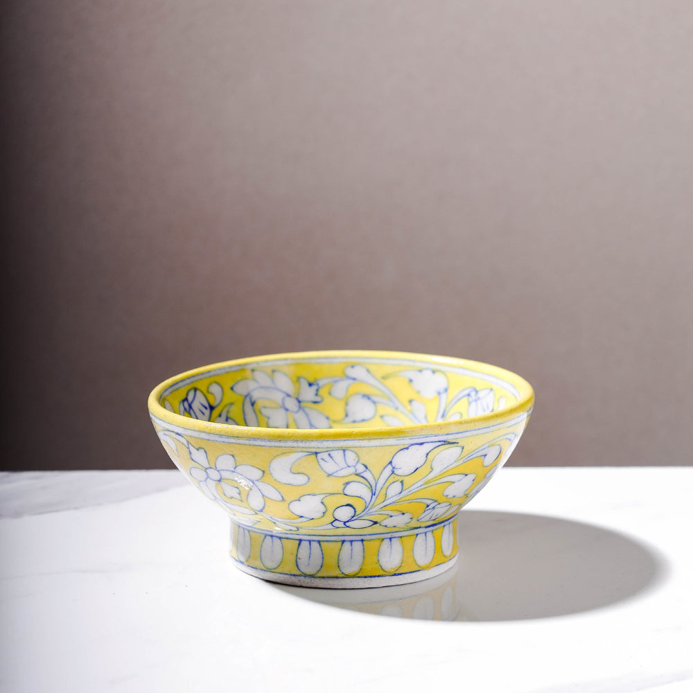 Original Blue Pottery Ceramic Bowl (Size - 15 cm)