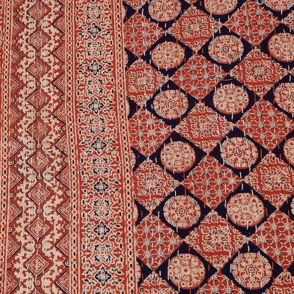 Printed Cotton Quilt / Gudri / Blanket (106 x 90 in)