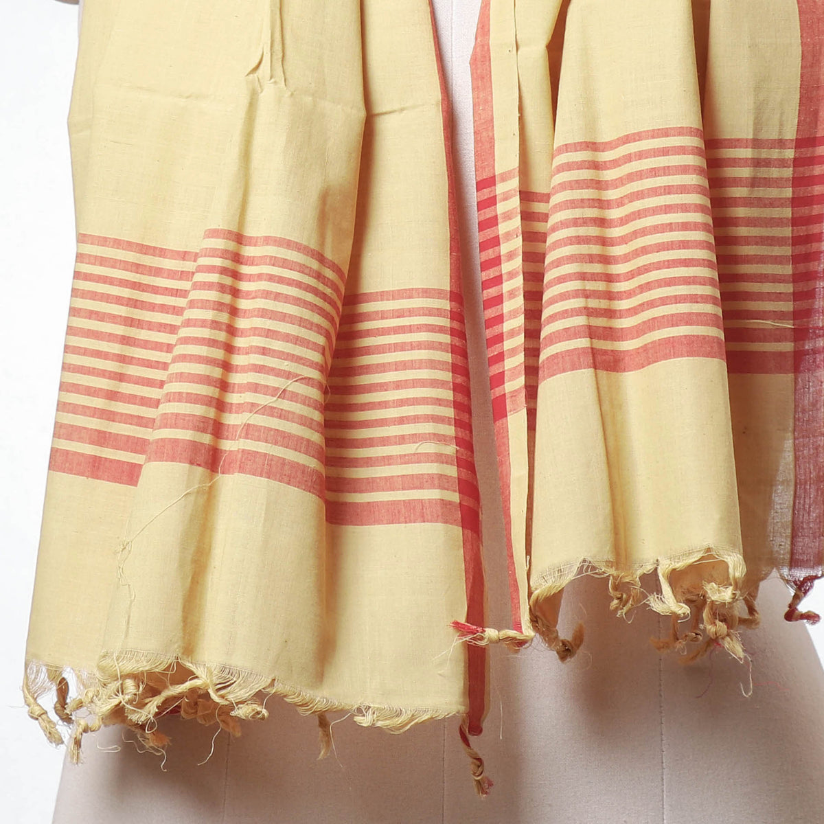 Mangalagiri Pure Handloom Cotton Stole with Tassels