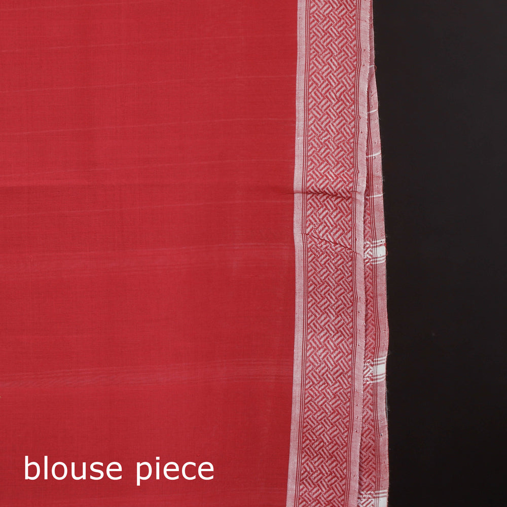 Mangalgiri Godavari Jamuna Handloom Cotton Saree with Blouse by DAMA