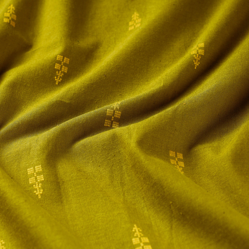 Moss Green - Jacquard Prewashed Cotton Fabric