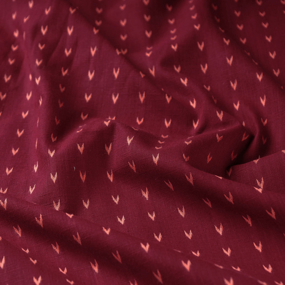 Vermilion Red - South Pre Washed Jacquard Cotton Fabric