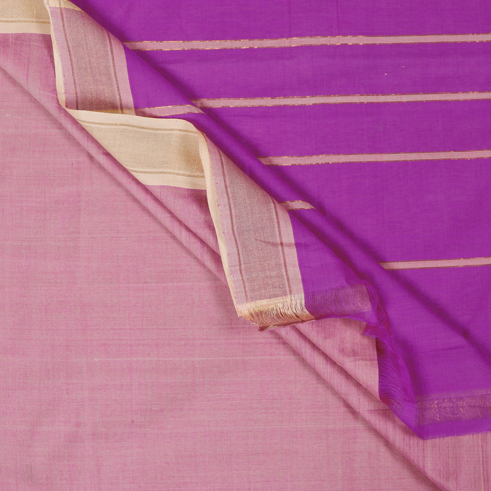 Mangalgiri Godavari Handloom Cotton Saree with Blouse by DAMA
