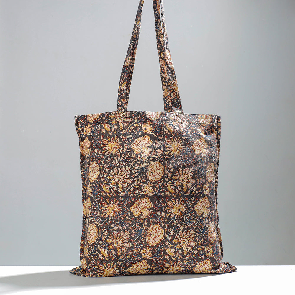 Kalamkari Block Printing Cotton Jhola Bag