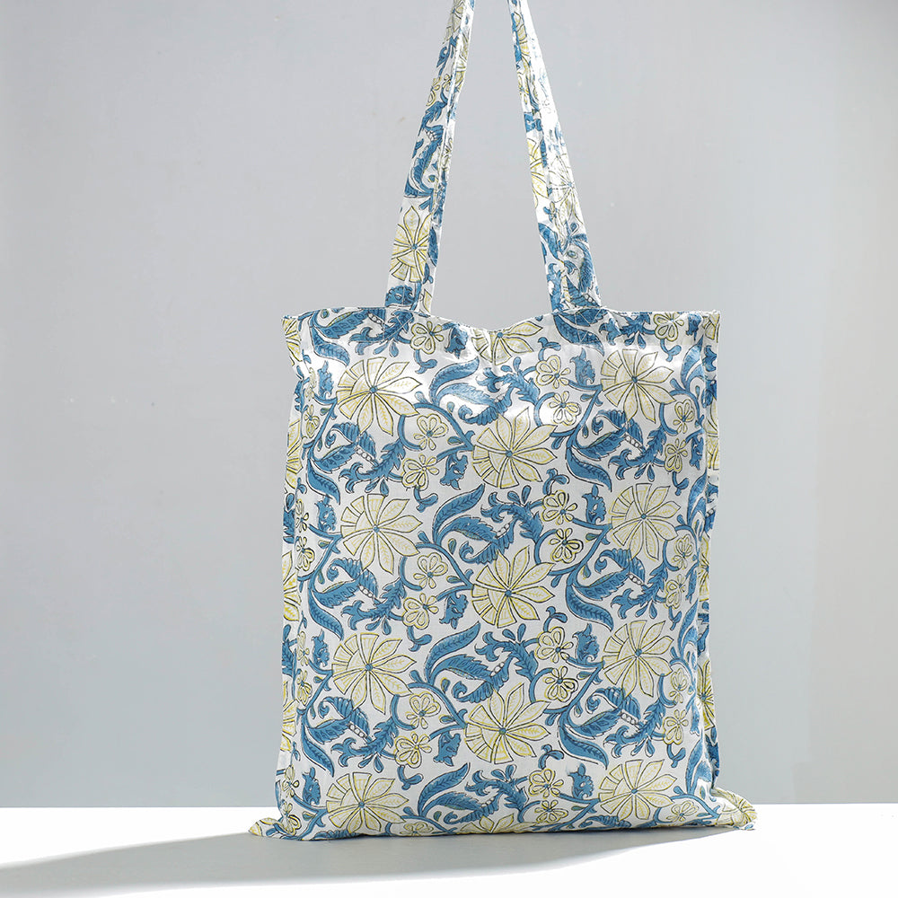 Sanganeri Block Printing Cotton Jhola Bag