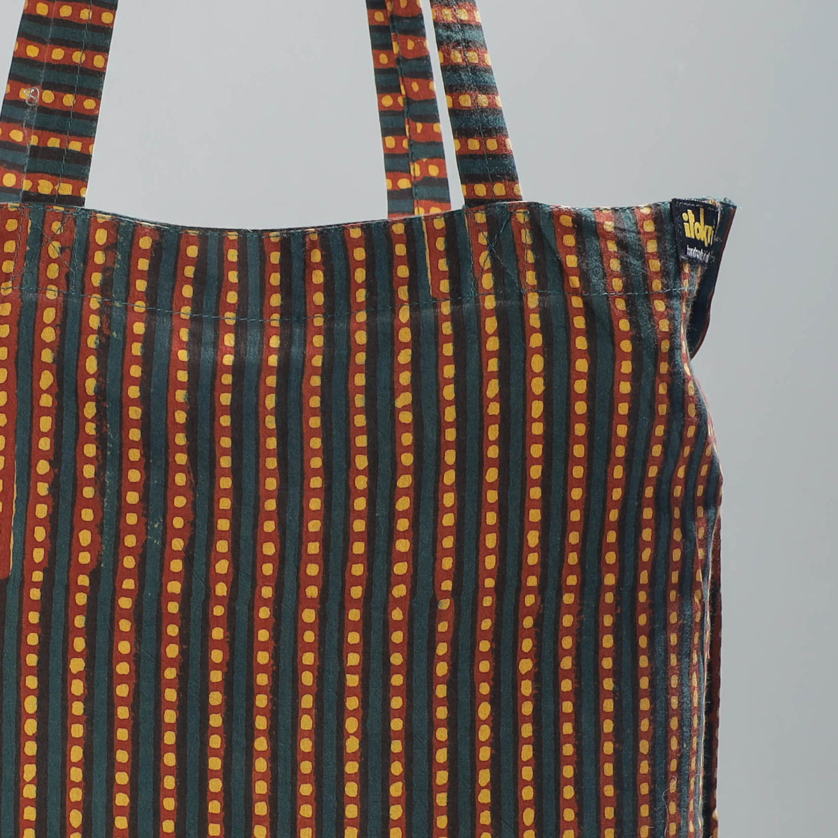 Pipad Block Printing Cotton Jhola Bag