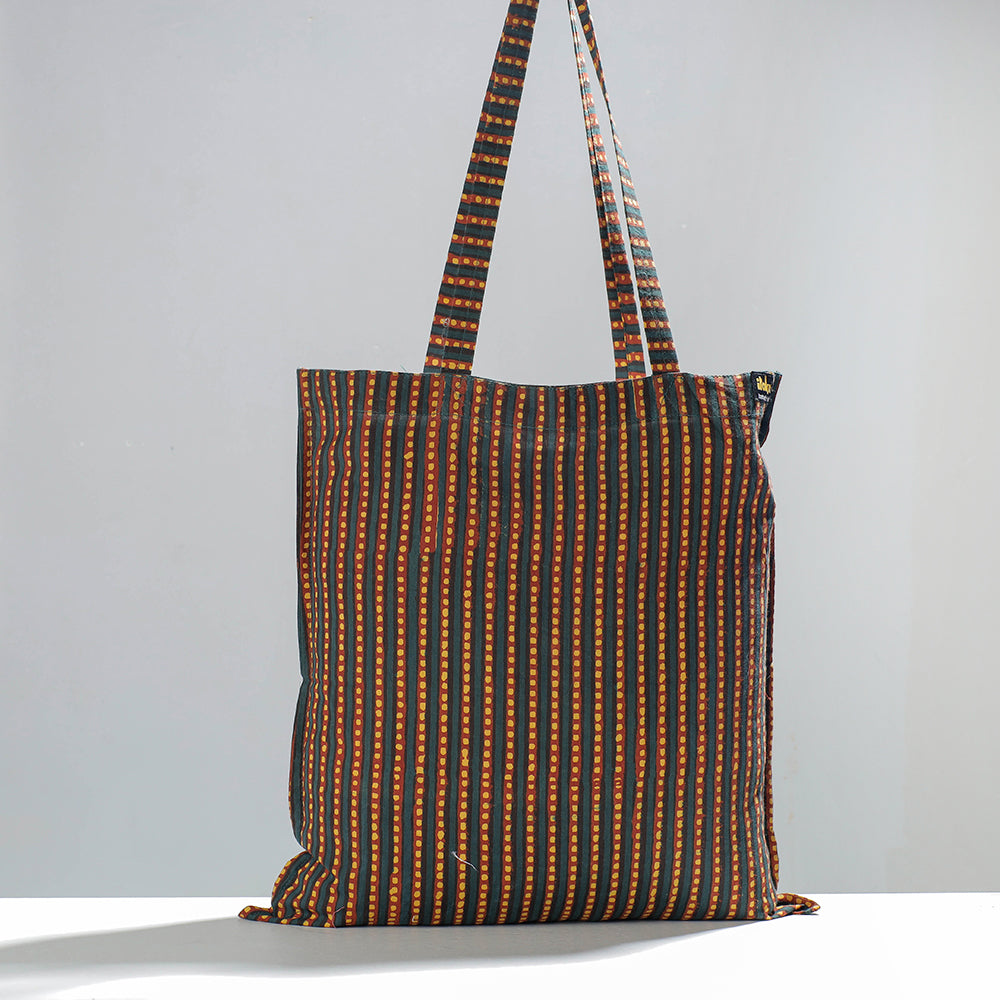 Pipad Block Printing Cotton Jhola Bag