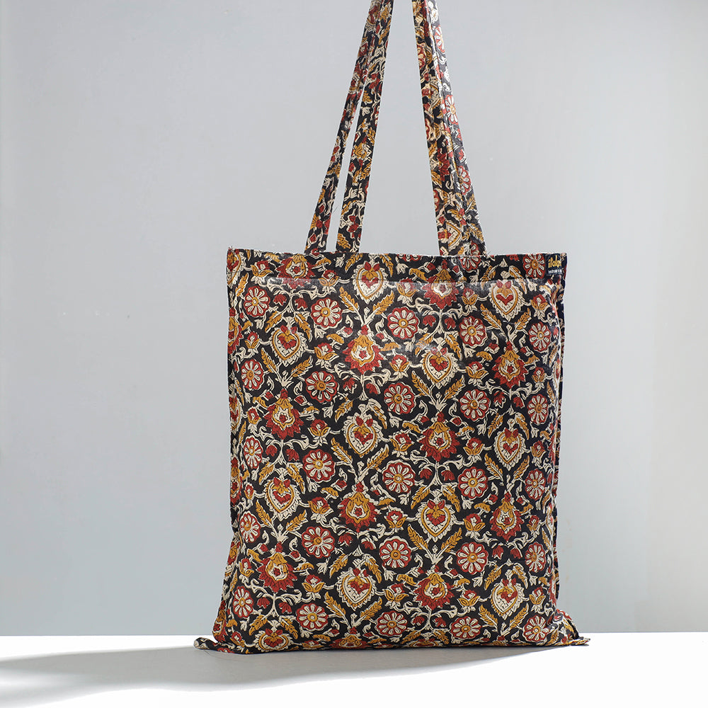 Kalamkari Block Printing Cotton Jhola Bag