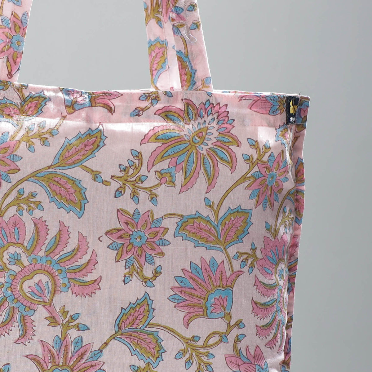 Sanganeri Block Printing Cotton Jhola Bag