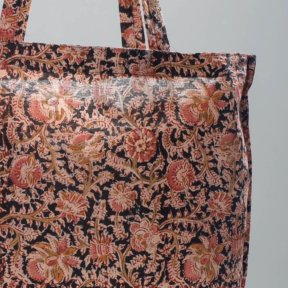 Kalamkari Block Printing Cotton Jhola Bag