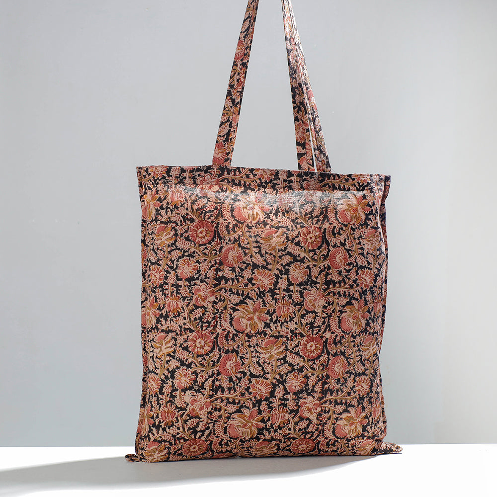 Kalamkari Block Printing Cotton Jhola Bag