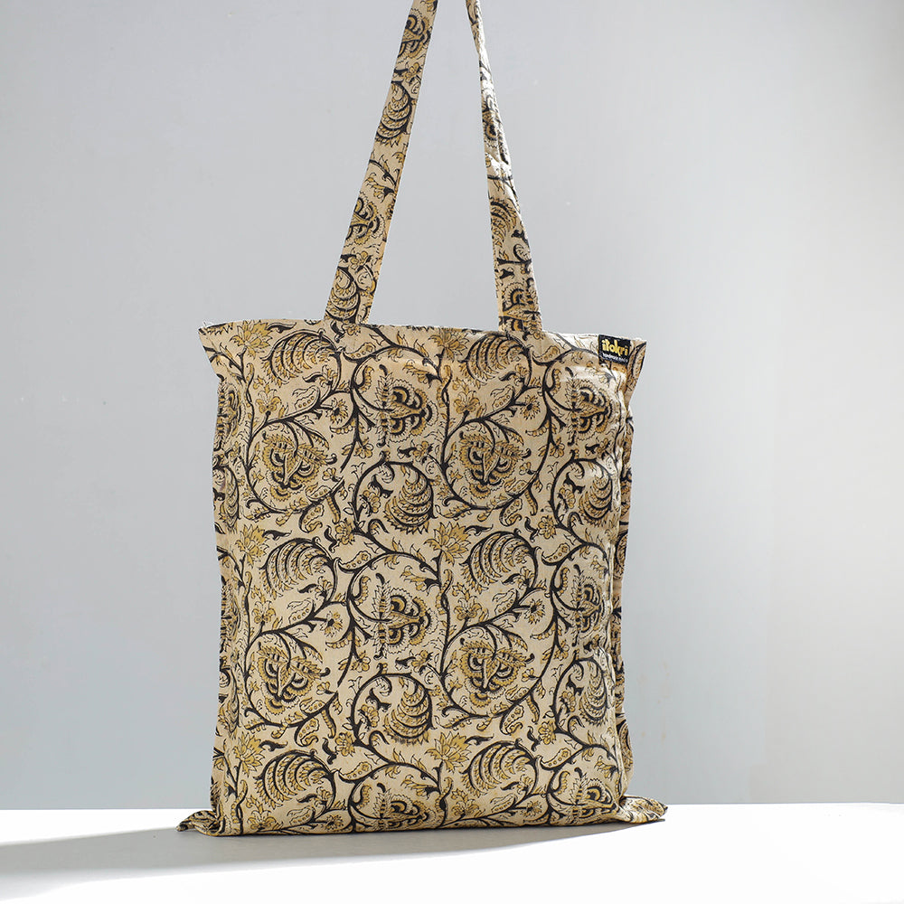 Kalamkari Block Printing Cotton Jhola Bag