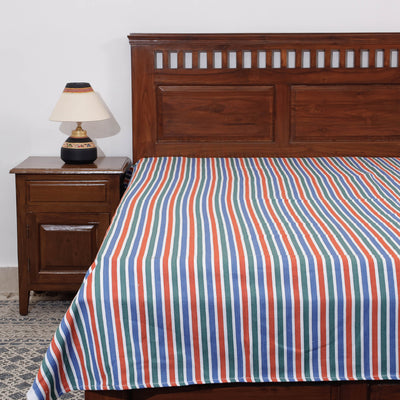 Mangalagiri Handloom Cotton Single Bedcover (85 x 60 in)