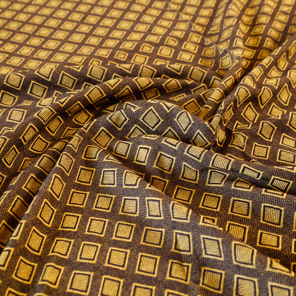 Pure Cotton Handloom Double Bedcover from Bijnor by Nizam (104 x 94 in)