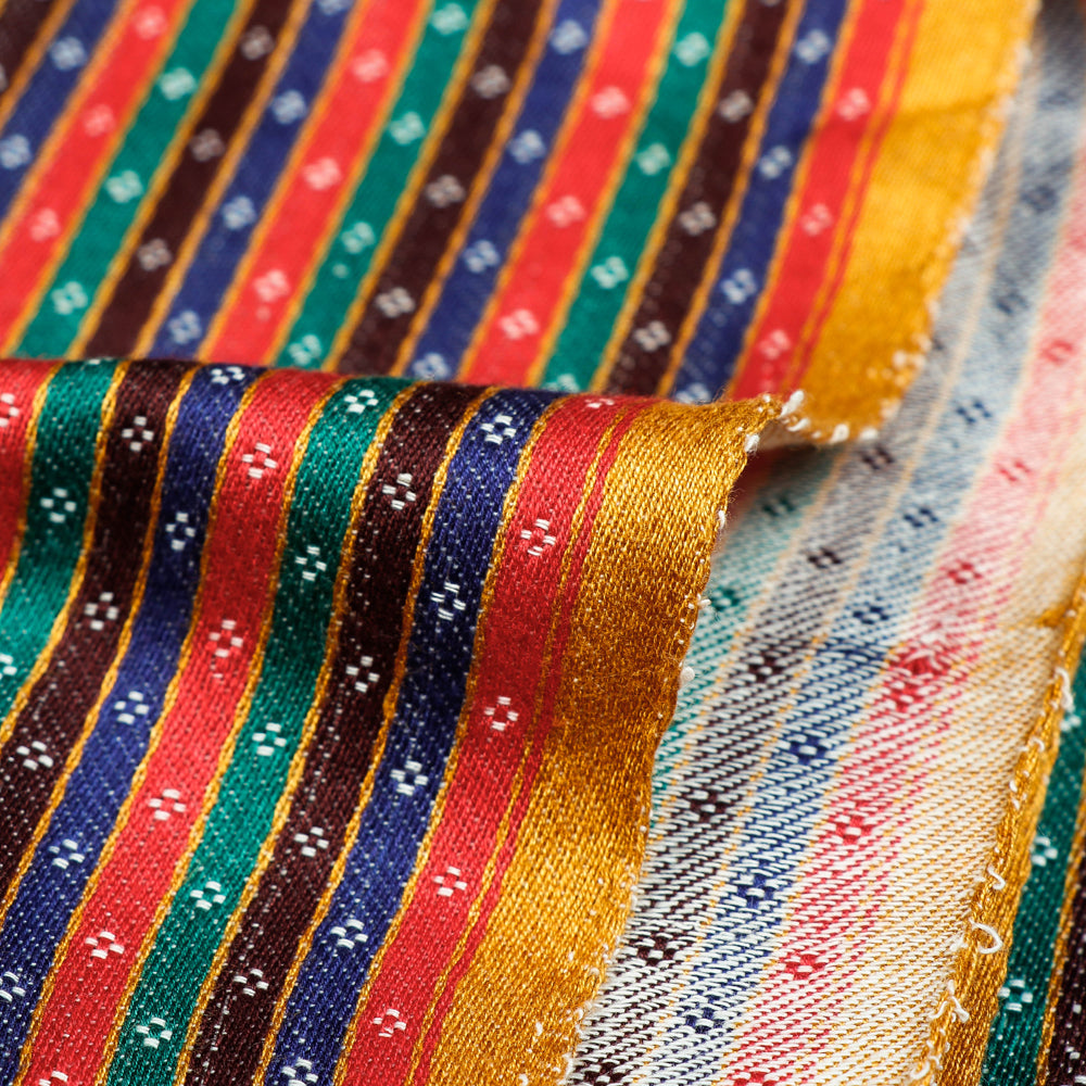 Pure Handloom Mashru Cotton Fabric from Kutch (Width - 22 in)