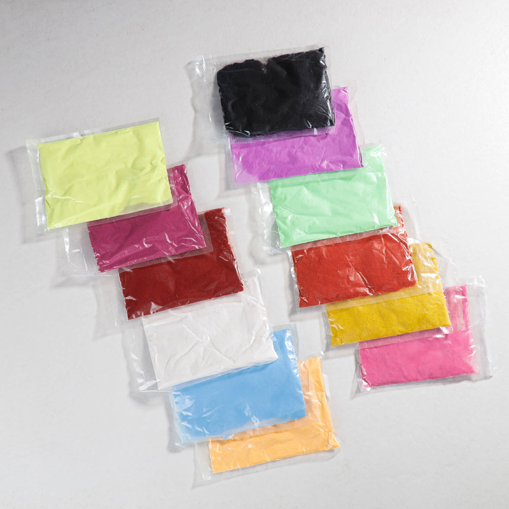 Festival Decor Rangoli Colours - Set of 12 (100 gms, each)