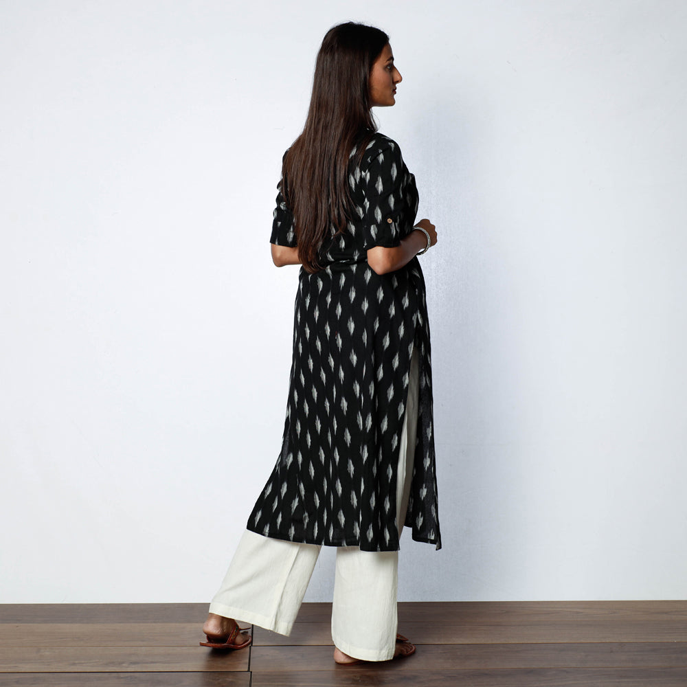 Buy iTokri Casuals  Pochampally Ikat Weave Cotton Long Kurti Online at  iTokricom  iTokri आईटकर