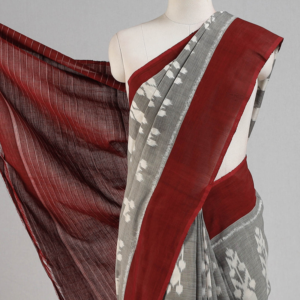 Pochampally Ikat Weave Pure Handloom Cotton Saree by Edem Chandana