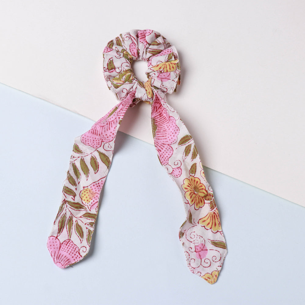 Handmade Cotton Elastic Hair Rubber Bands/Scrunchie Ties