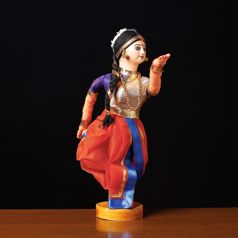 Traditional Handmade Kuchipudi Dancing Doll