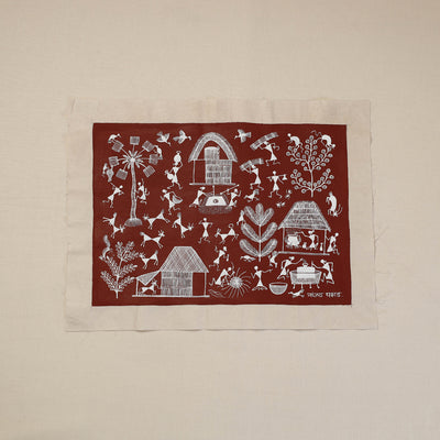 Traditional Warli Painting by Raah Creations (11 x 16 in)