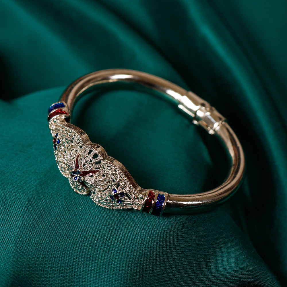 Handcrafted Paka Meenakari Bracelet by Sukhomoy Mukherjee