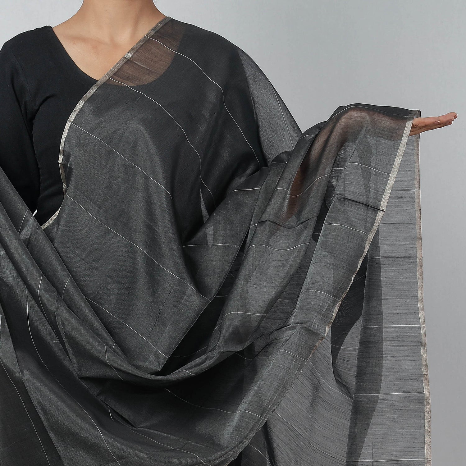 Traditional Chanderi Silk Handloom Zari Work Dupatta