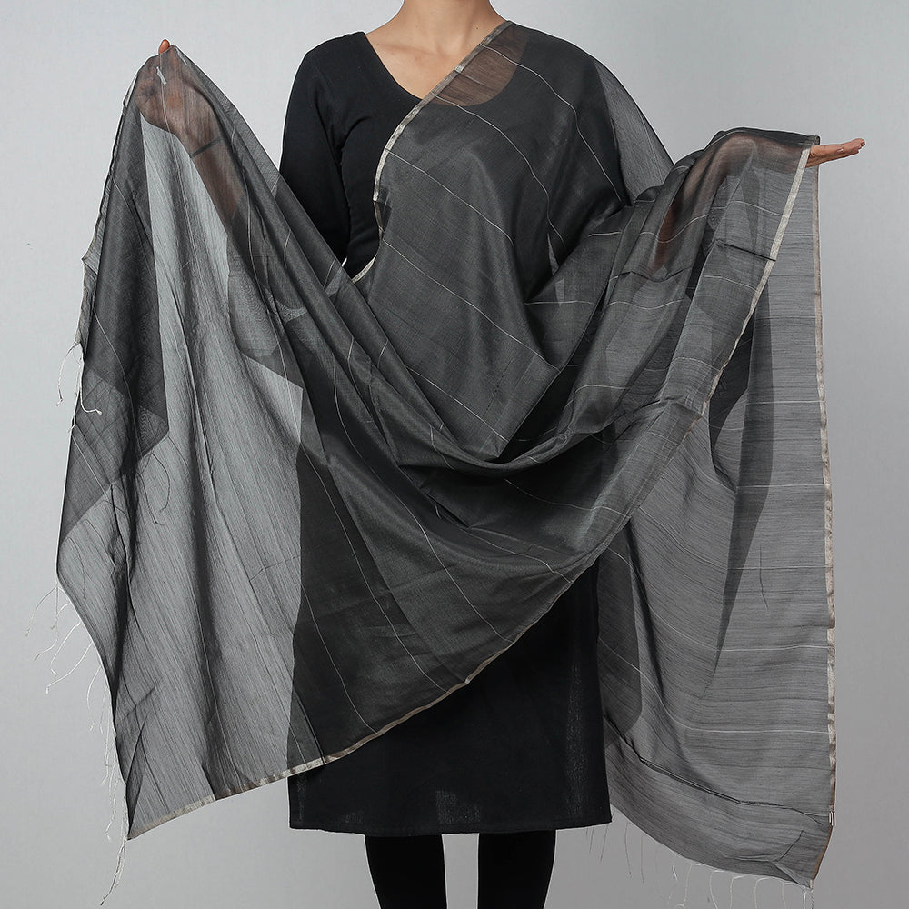 Traditional Chanderi Silk Handloom Zari Work Dupatta