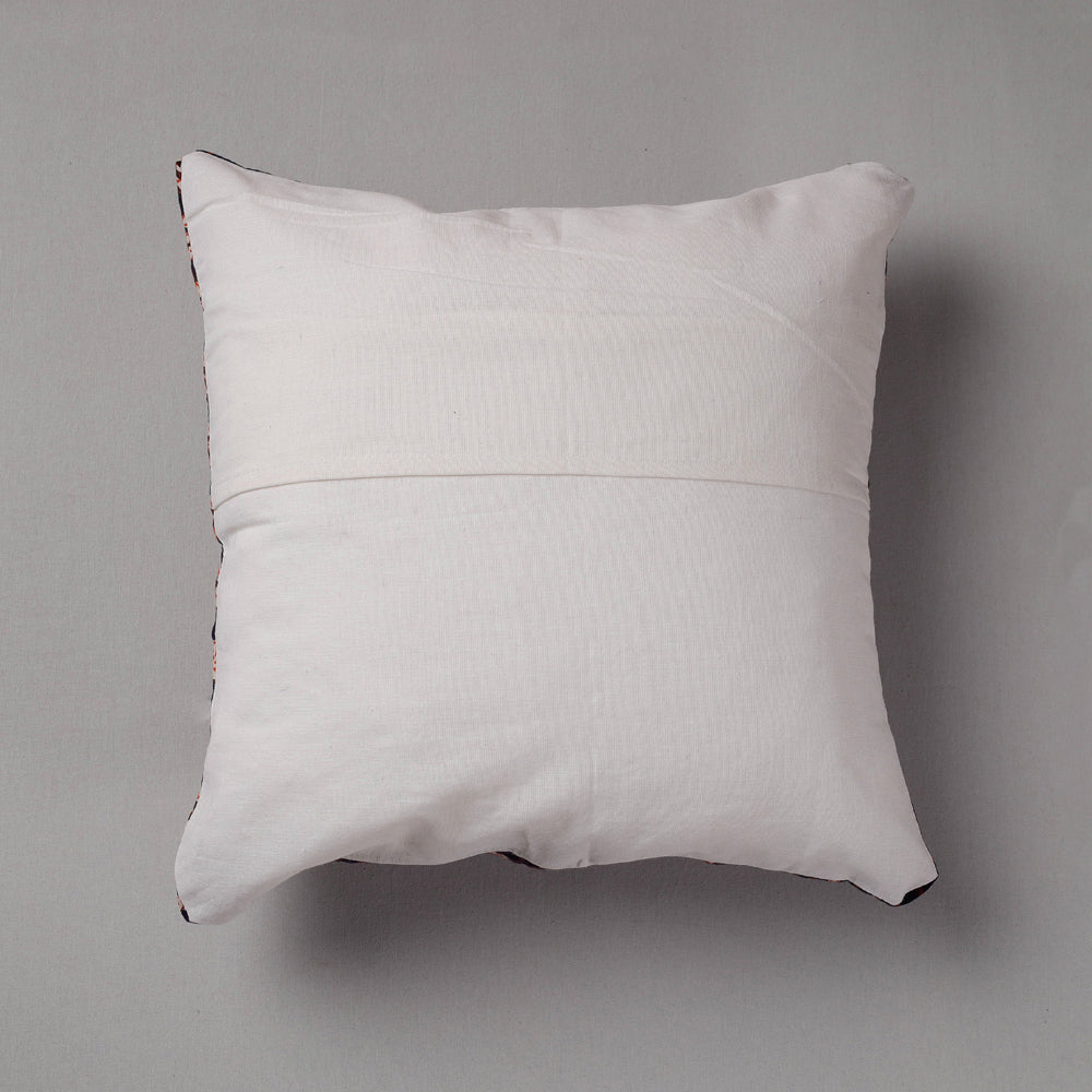 Applique Cutwork Cotton Cushion Cover (16 x 16 in)