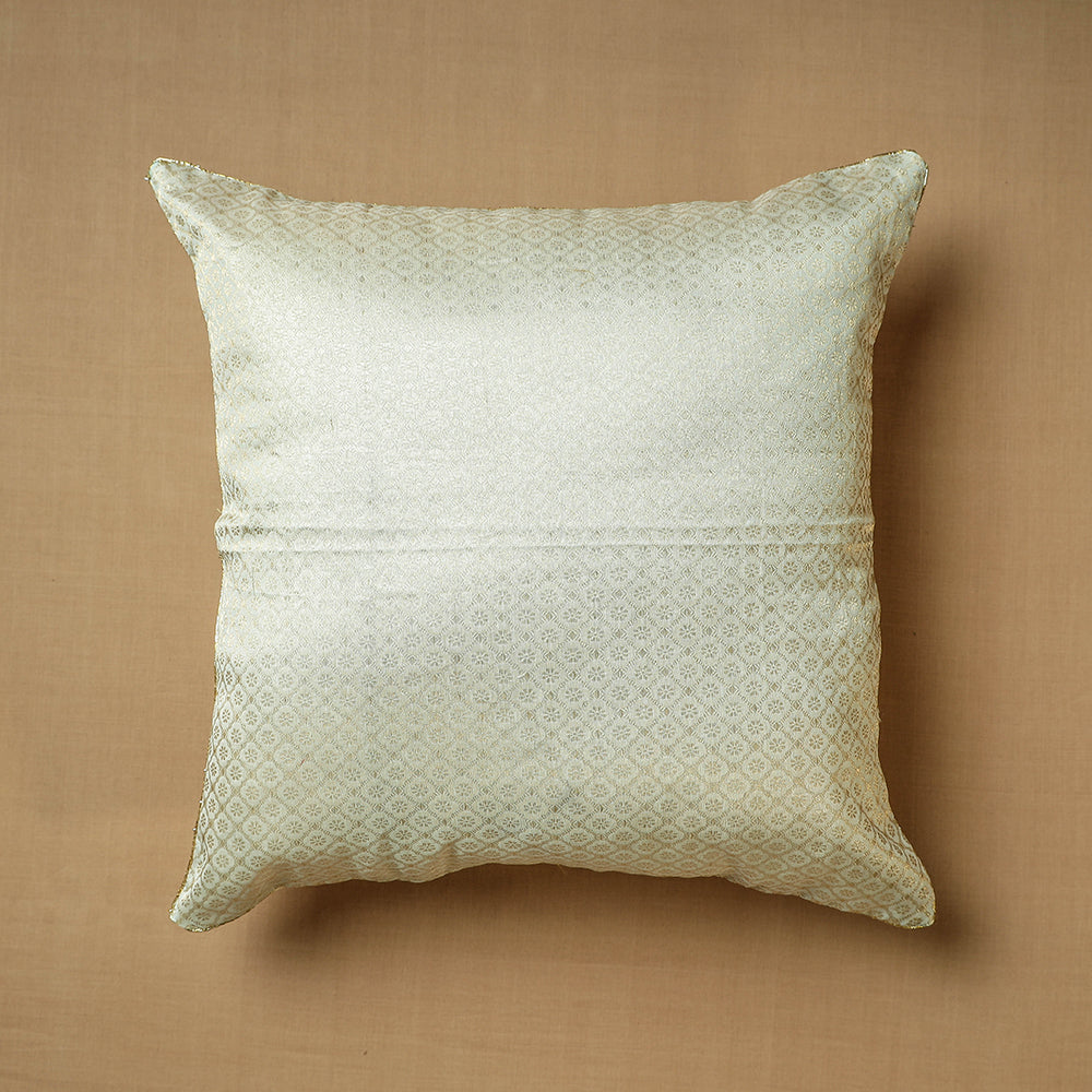 Banarasi Brocade Kinkhab Cushion Cover (16 x 16 in)