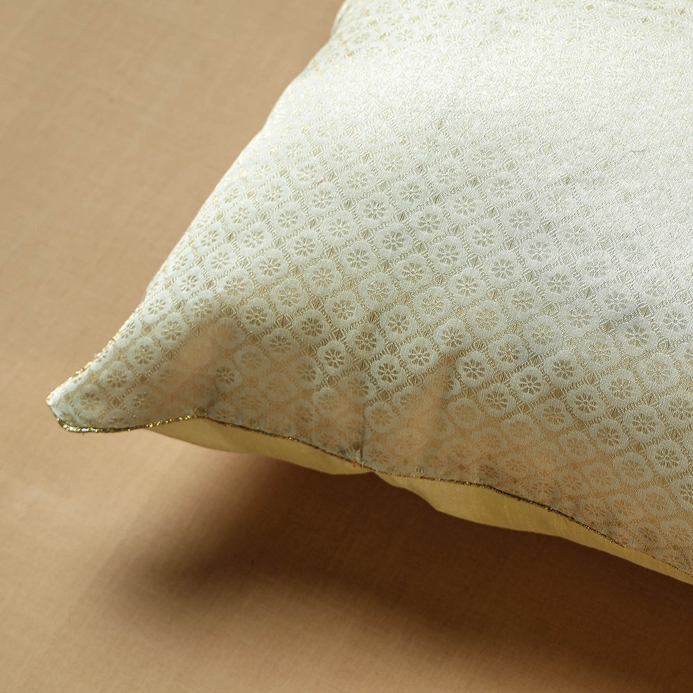 Banarasi Brocade Kinkhab Cushion Cover (16 x 16 in)