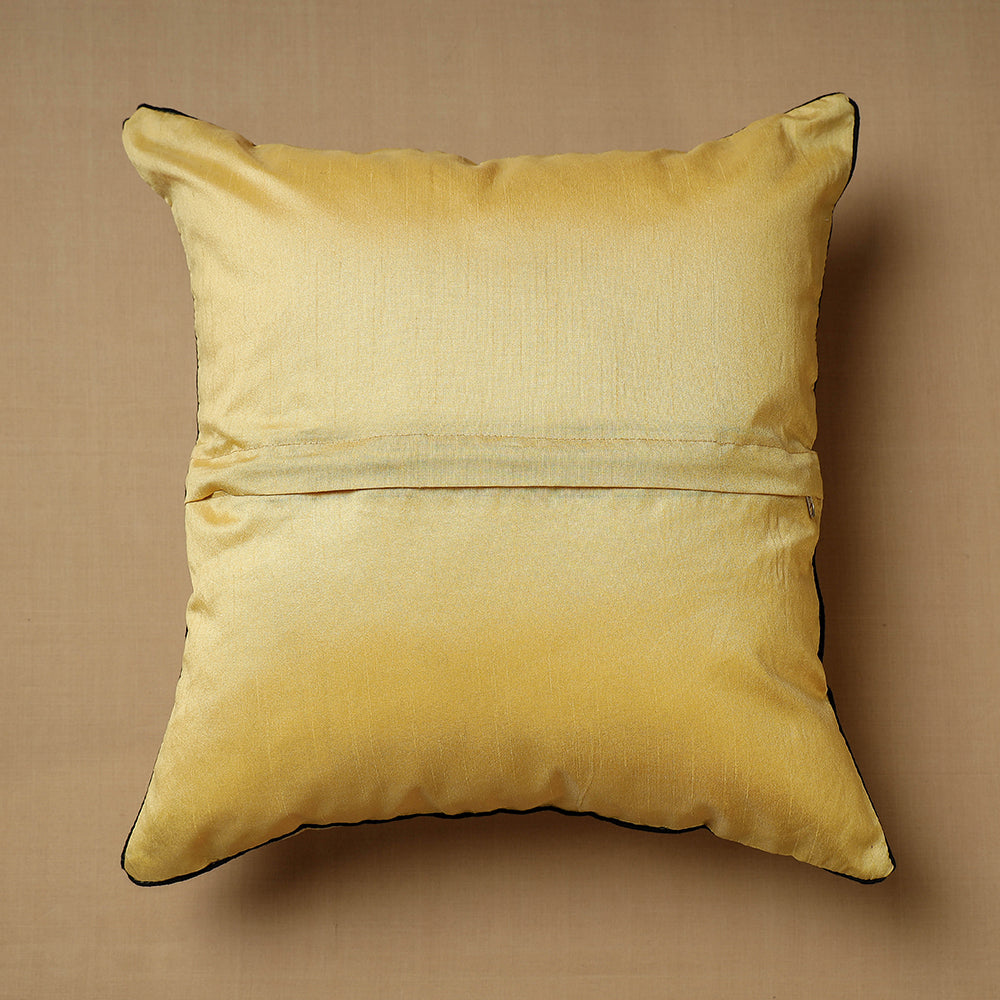Banarasi Brocade Kinkhab Cushion Cover (16 x 16 in)