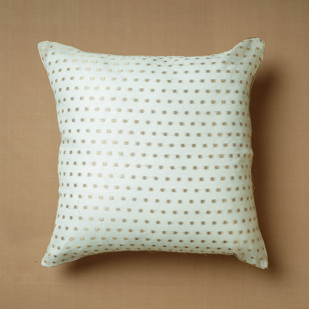 Banarasi Brocade Kinkhab Cushion Cover (16 x 16 in)