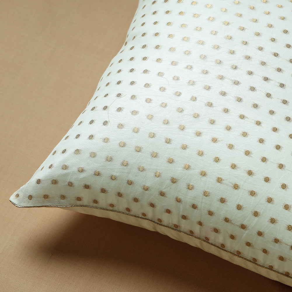 Banarasi Brocade Kinkhab Cushion Cover (16 x 16 in)