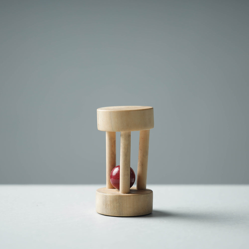 Handmade Wooden Mini Floating Bell Rattle