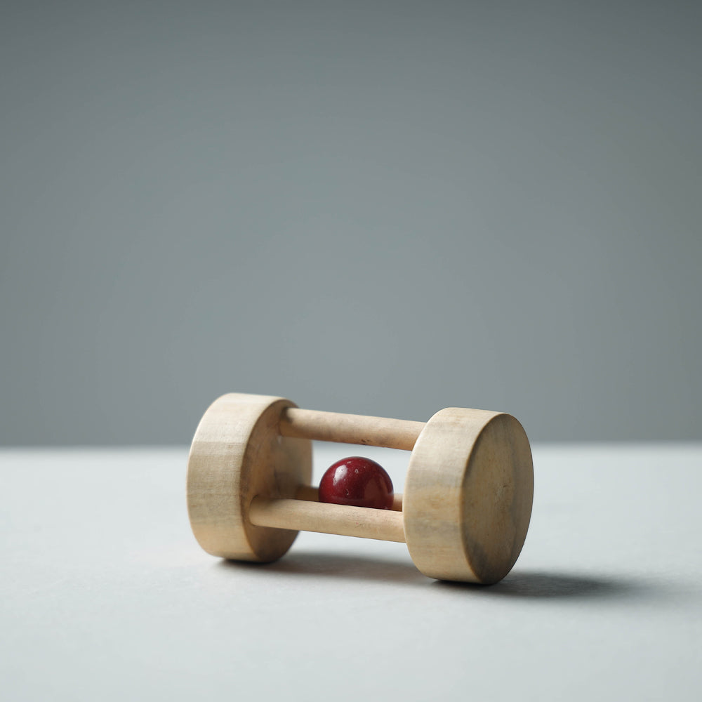 Handmade Wooden Mini Floating Bell Rattle