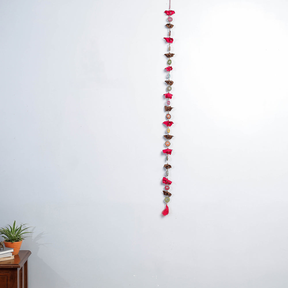 Flower - Handmade Felt &amp; Beadwork Wall Hanging