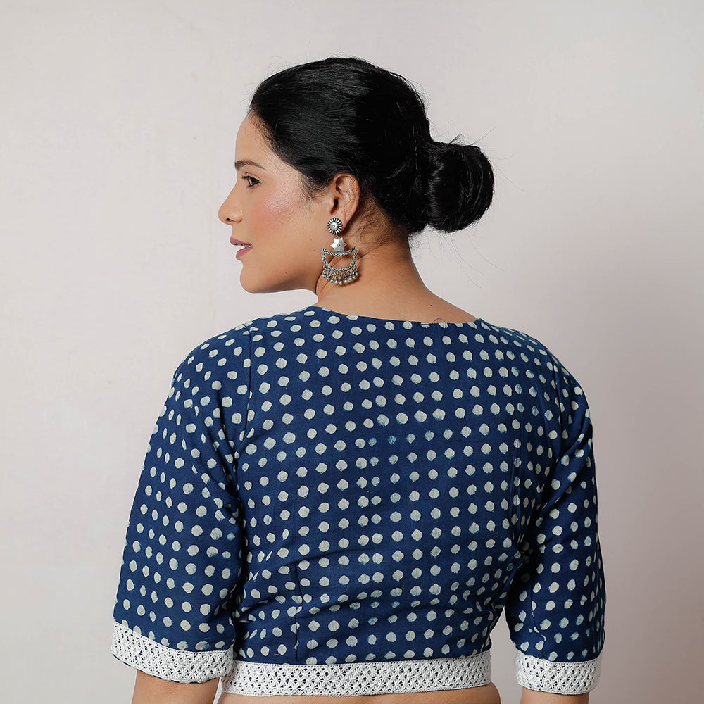 Bagru Dabu Block Printed Cotton Stitched Blouse