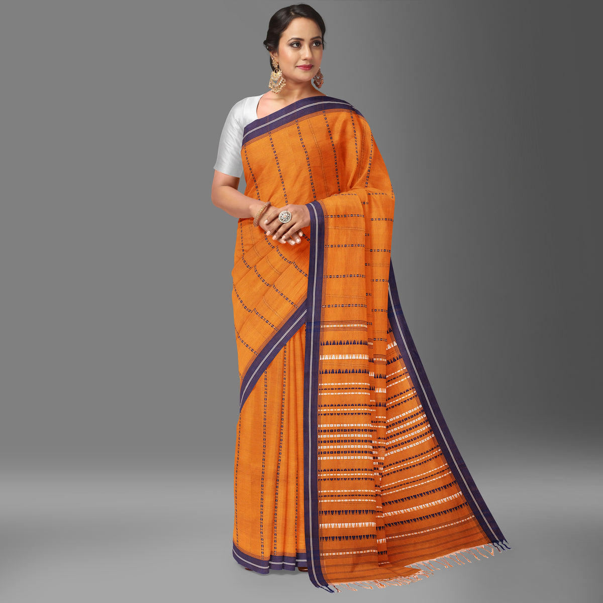Begampuri Handloom Cotton Saree