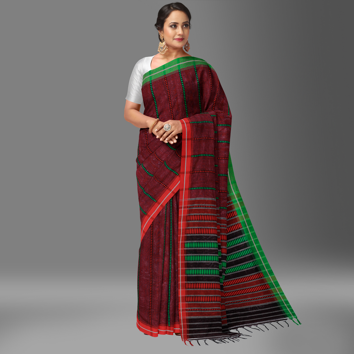 Begampuri Handloom Cotton Saree