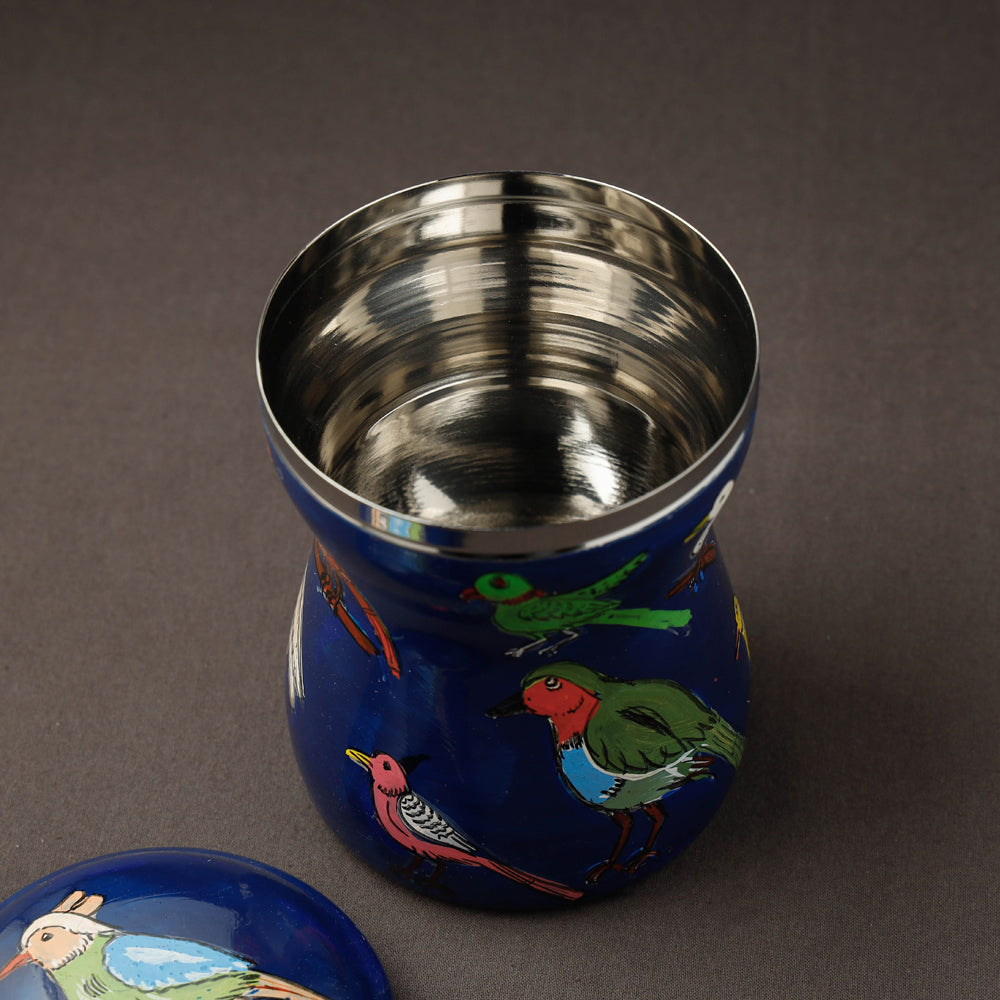 Kavad Handpainted Stainless Steel Multi Utility Container