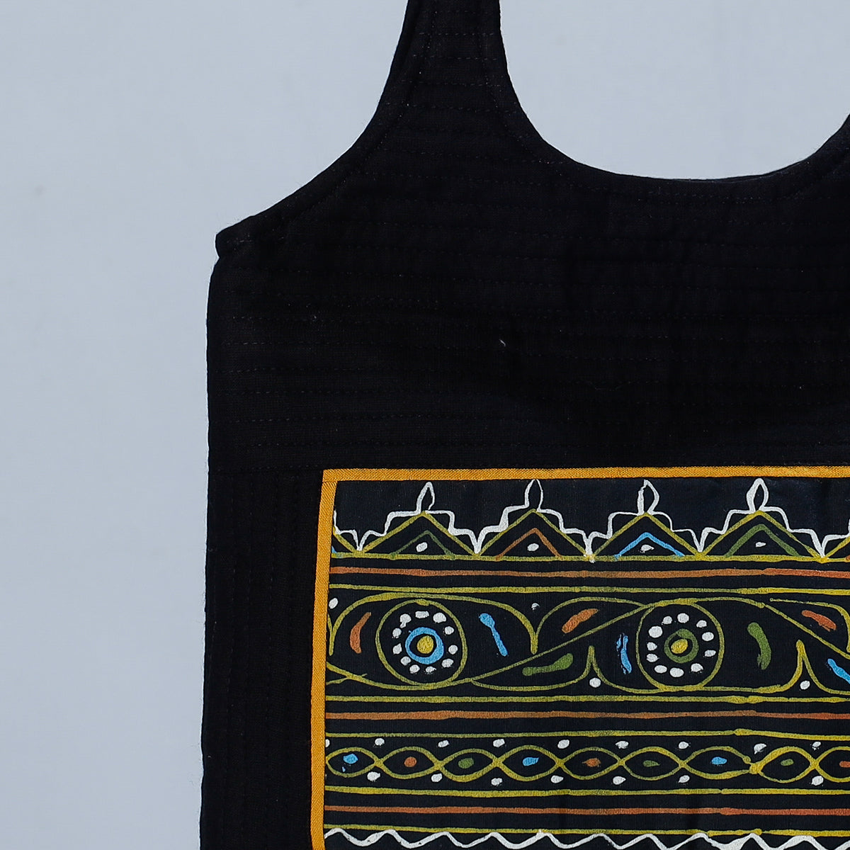 Traditional Rogan Hand Painted Mashru Shoulder Bag